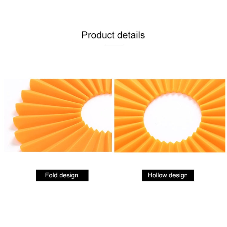 Folding Silicone Placemat High Temperature Resistant Non-slip Dishes Thickening Heat Insulation Pad Coaster