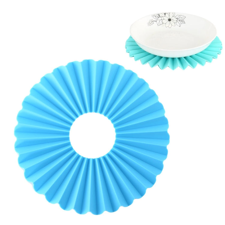 Folding Silicone Placemat High Temperature Resistant Non-slip Dishes Thickening Heat Insulation Pad Coaster