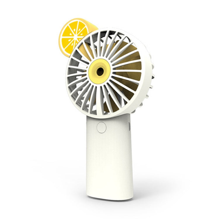 Fruit Charging USB Handheld Spray Humidifying Pocket Fan(White)