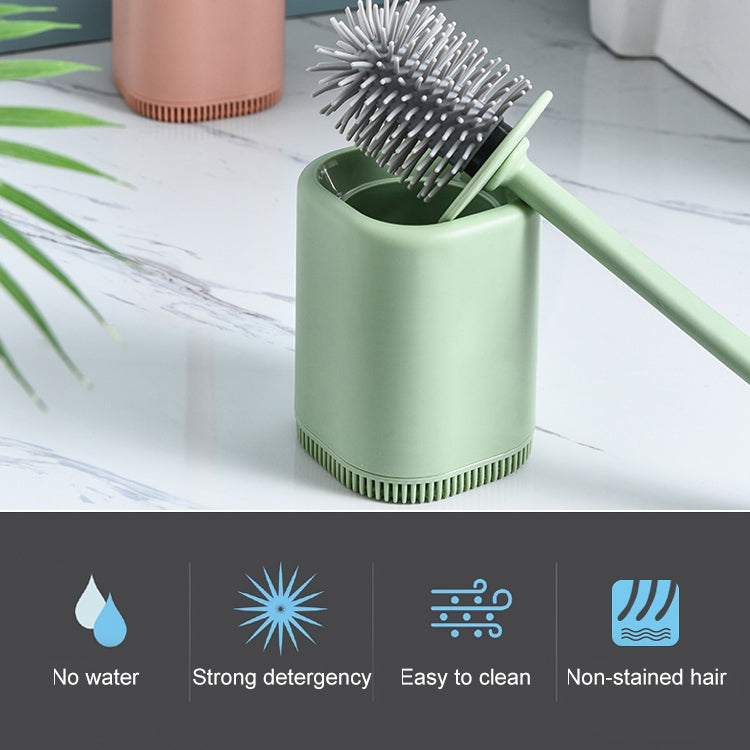 Simple Home Furnishing Without Dead Ends Soft Handle Wall-mounted Toilet Brush