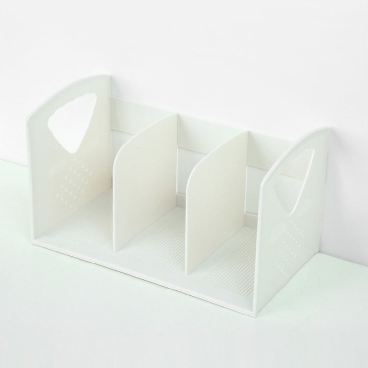 Office Desk Bookcase Dormitory Desk Book File Storage Rack(White)