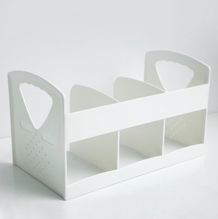 Office Desk Bookcase Dormitory Desk Book File Storage Rack(White)