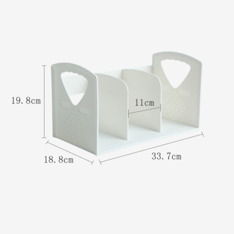 Office Desk Bookcase Dormitory Desk Book File Storage Rack(White)
