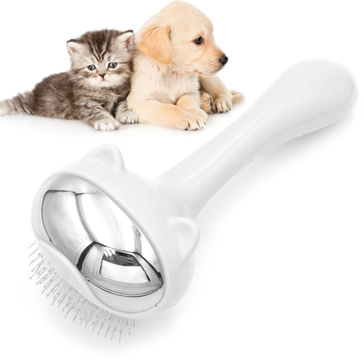 Pet Space Cat Comb Grooming Needle Combing Dog Hair Removal Brush(White)