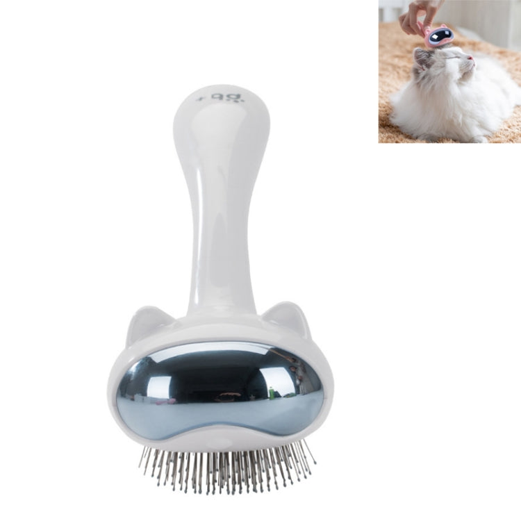 Pet Space Cat Comb Grooming Needle Combing Dog Hair Removal Brush(White)