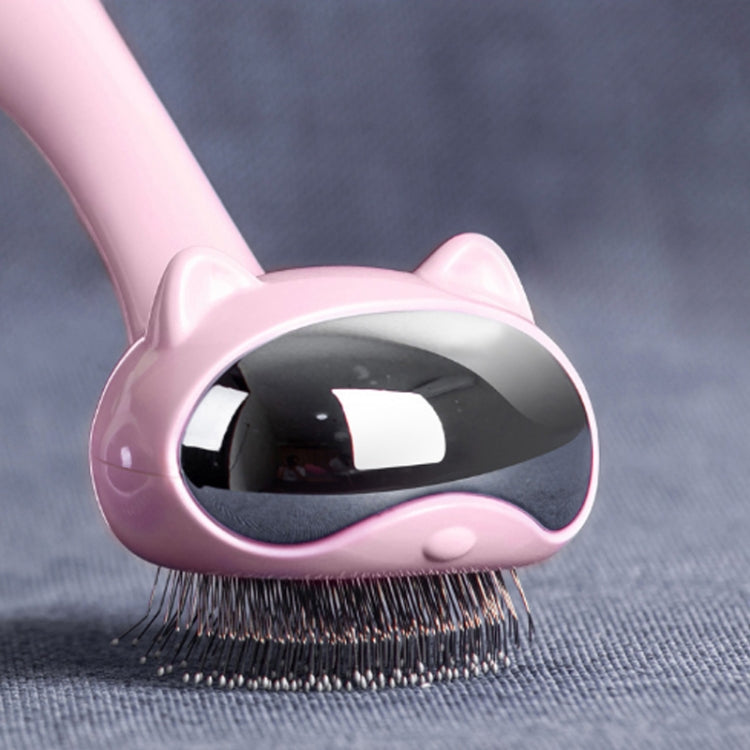 Pet Space Cat Comb Grooming Needle Combing Dog Hair Removal Brush(White)