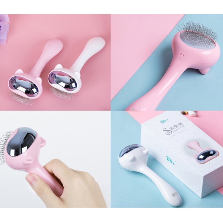 Pet Space Cat Comb Grooming Needle Combing Dog Hair Removal Brush(White)