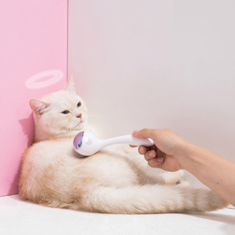 Pet Space Cat Comb Grooming Needle Combing Dog Hair Removal Brush(White)