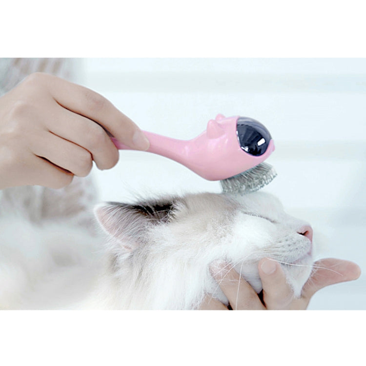Pet Space Cat Comb Grooming Needle Combing Dog Hair Removal Brush(White)