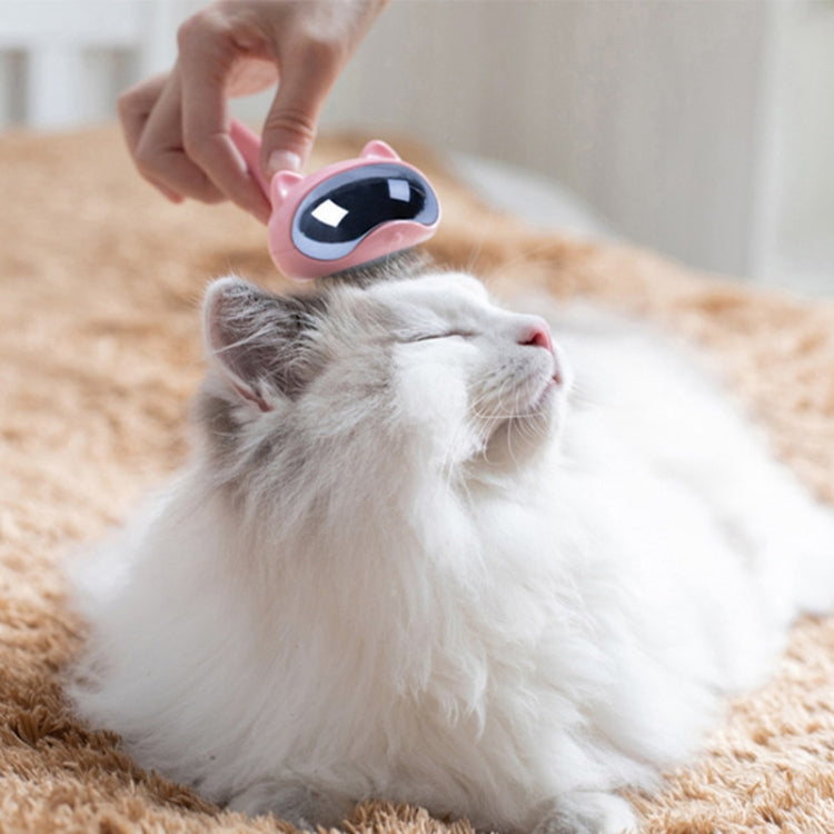 Pet Space Cat Comb Grooming Needle Combing Dog Hair Removal Brush(White)