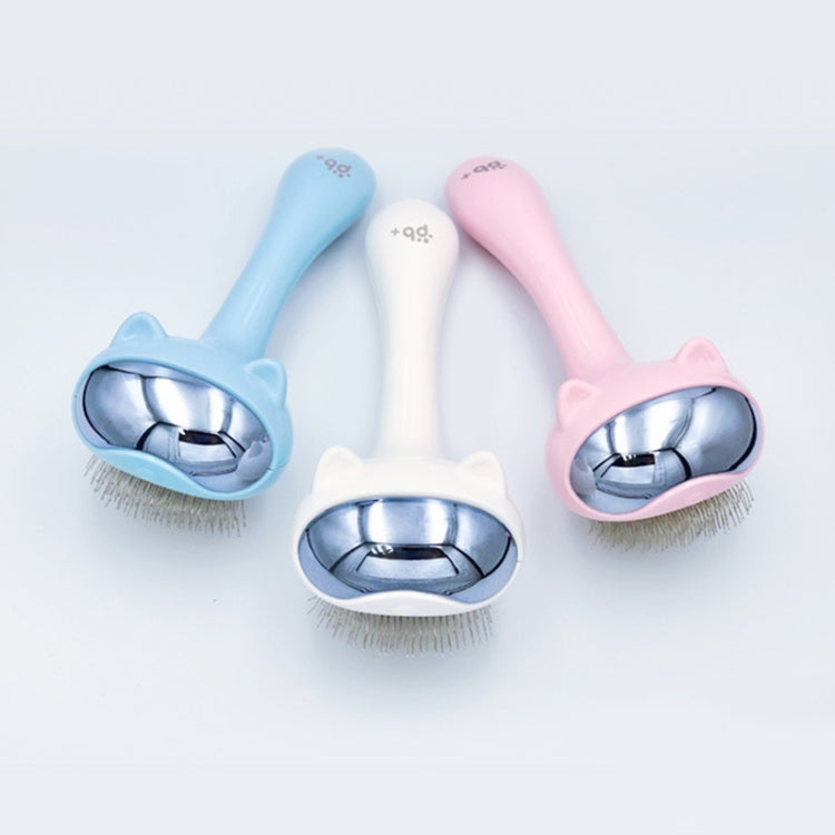 Pet Space Cat Comb Grooming Needle Combing Dog Hair Removal Brush(White)