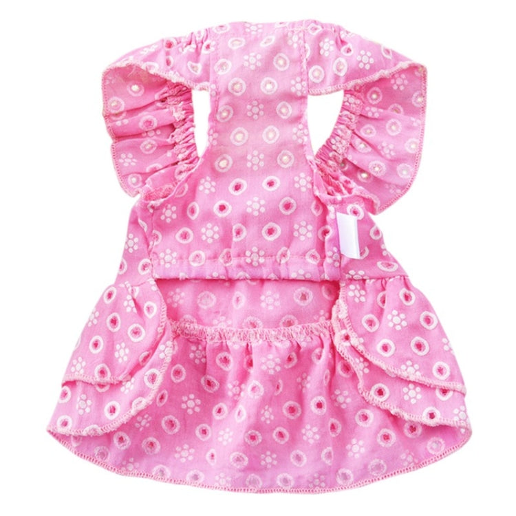 Dog Spring and Summer Thin Lace Princess Dress Small Pet Clothing, Size:L