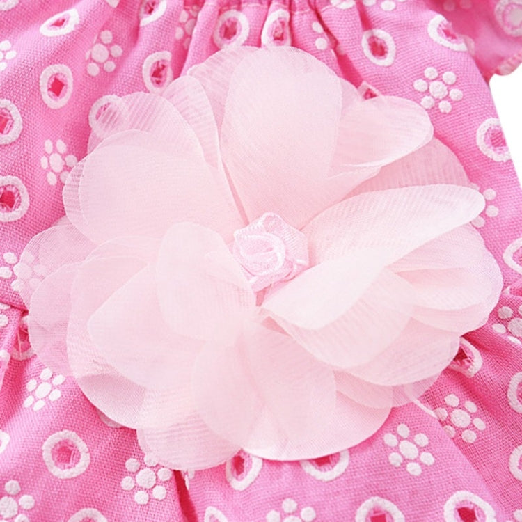 Dog Spring and Summer Thin Lace Princess Dress Small Pet Clothing, Size:L