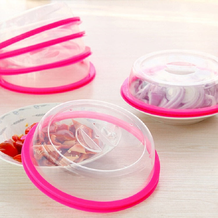 10 PCS Stackable Round Fresh-keeping Lid Sealed Dishes for Kitchen(Red)