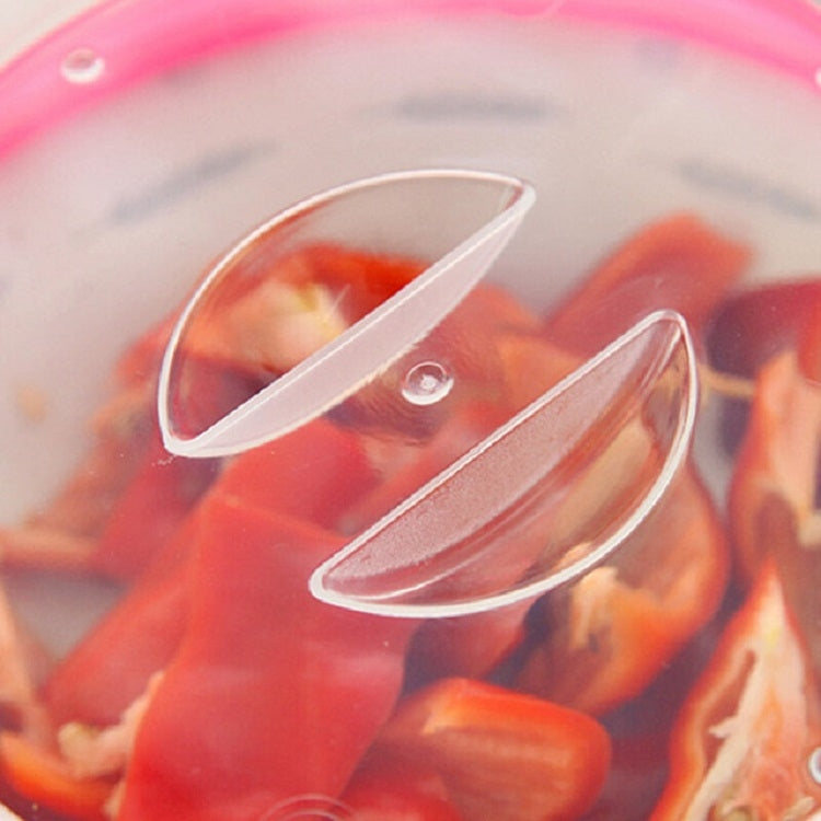 10 PCS Stackable Round Fresh-keeping Lid Sealed Dishes for Kitchen(Red)