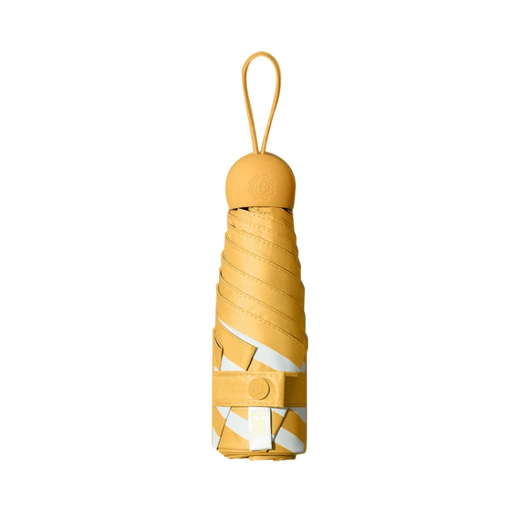 Vinyl 6 Bone Portable All-weather Mini Sunshade Umbrella