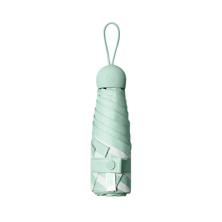 Vinyl 6 Bone Portable All-weather Mini Sunshade Umbrella
