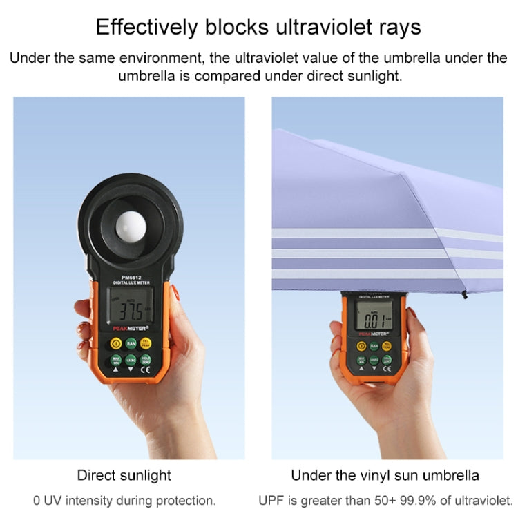 Vinyl 6 Bone Portable All-weather Mini Sunshade Umbrella