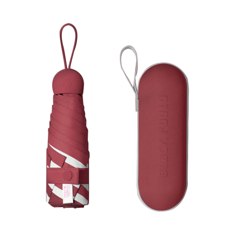 Vinyl 6 Bone Portable All-weather Mini Sunshade Umbrella