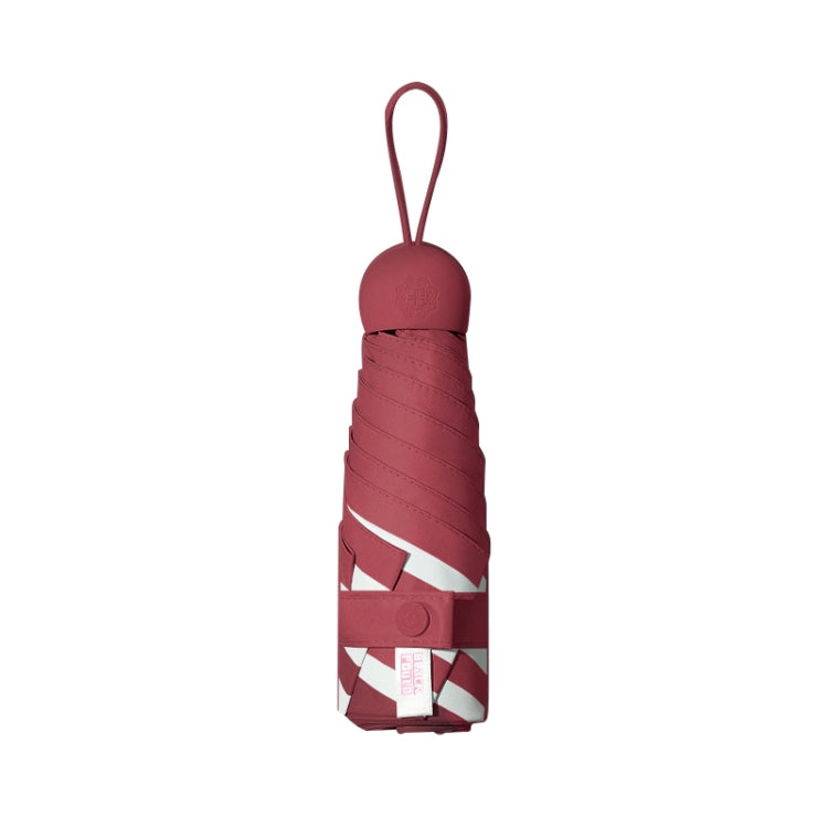 Vinyl 6 Bone Portable All-weather Mini Sunshade Umbrella