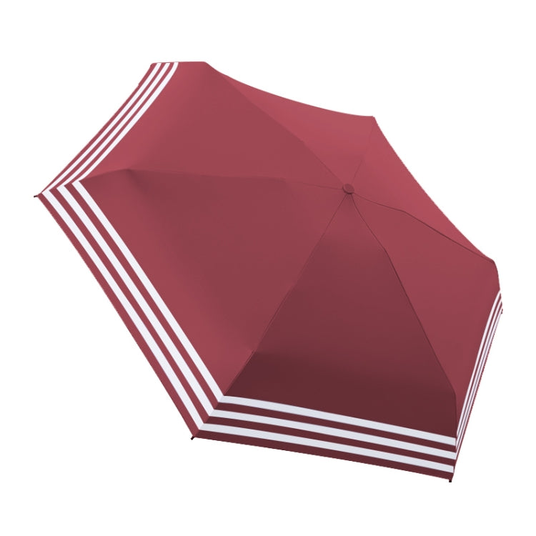 Vinyl 6 Bone Portable All-weather Mini Sunshade Umbrella
