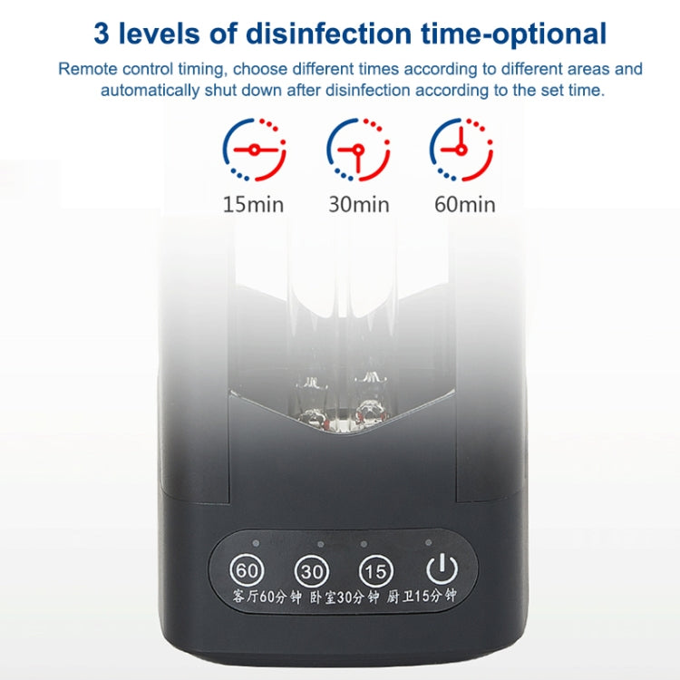 Remote Control 30W Ultraviolet Disinfection Lamp Fan Air Purifies Sterilization Lamp