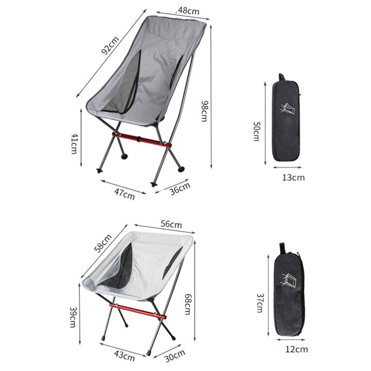 Camping Leisure Fishing Aluminum Alloy Portable Folding Chair, Size:Small