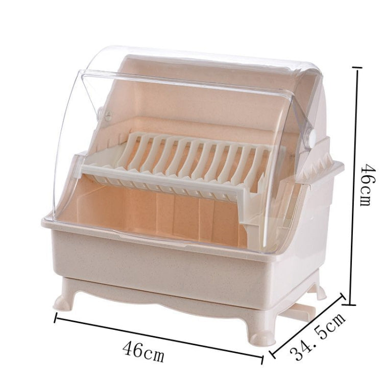 Multifunctional Kitchen Tableware Bowls Chopsticks Storage Box Large Double-layer Drain Rack With Lid