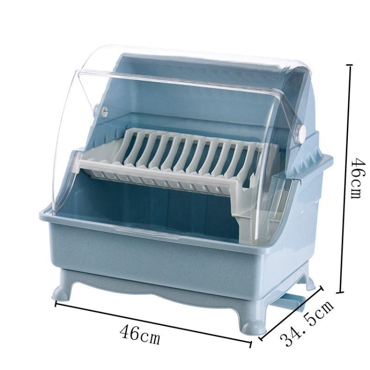 Multifunctional Kitchen Tableware Bowls Chopsticks Storage Box Large Double-layer Drain Rack With Lid