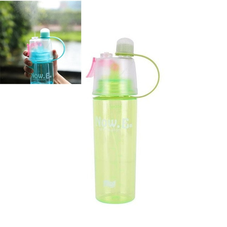 Creative Spray Water Bottle Sports Bottle Portable With Lid Summer Hydration Beauty Plastic Cup, Size:600 ML