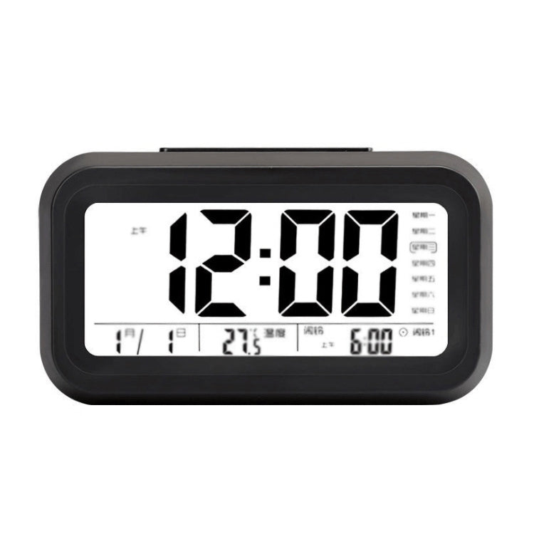 Voice Report Clock Three Groups Of Alarms Smart LED Electronic Alarm Clock, Style:Rechargeable