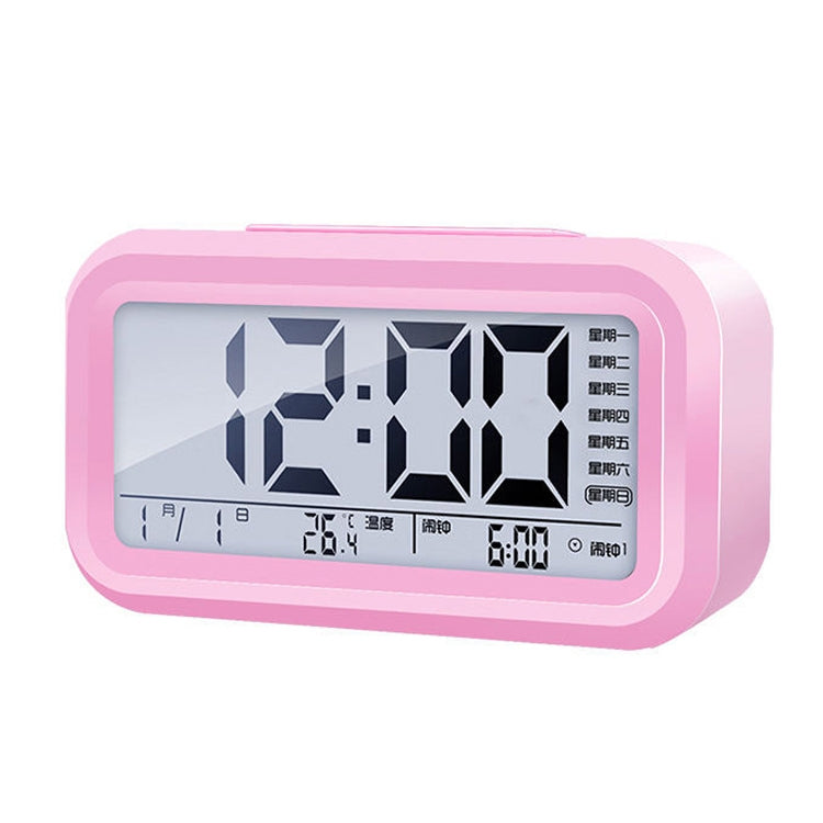 Voice Report Clock Three Groups Of Alarms Smart LED Electronic Alarm Clock, Style:Rechargeable