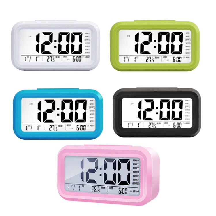 Voice Report Clock Three Groups Of Alarms Smart LED Electronic Alarm Clock, Style:Rechargeable