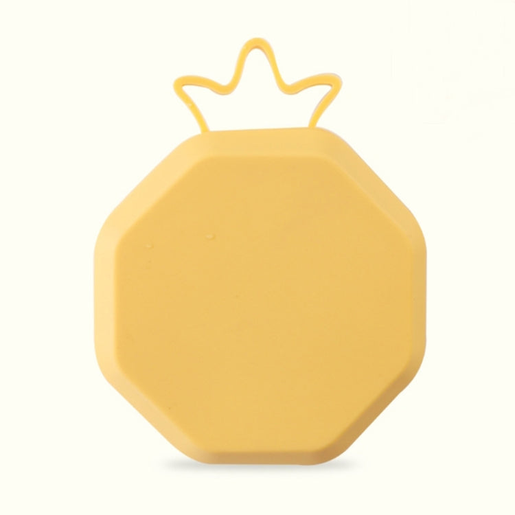 DIY Ice Cube Mold Creative Fruit Shape Ice Box with Lid, Style:Pineapple(Yellow)