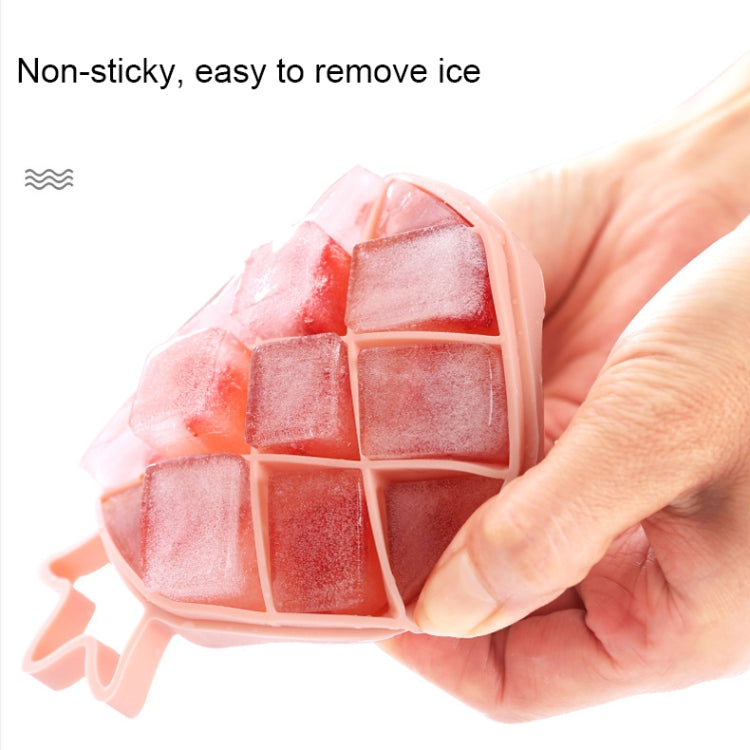 DIY Ice Cube Mold Creative Fruit Shape Ice Box with Lid, Style:Pineapple(Yellow)