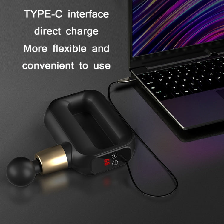 Mini Fascia Massager Pulse Micro-Current Physiotherapy Muscle Cervical Spine Massage Equipment, Specification:LCD Version