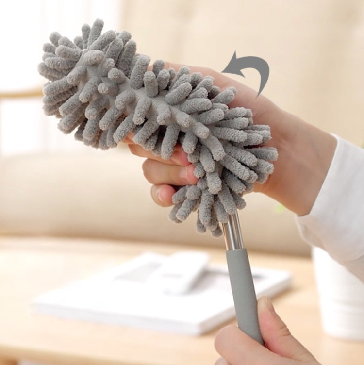 4 PCS Electrostatic Dust Removal Feather Duster Household Retractable Bending Dust Removal Cleaning Brush Random Color