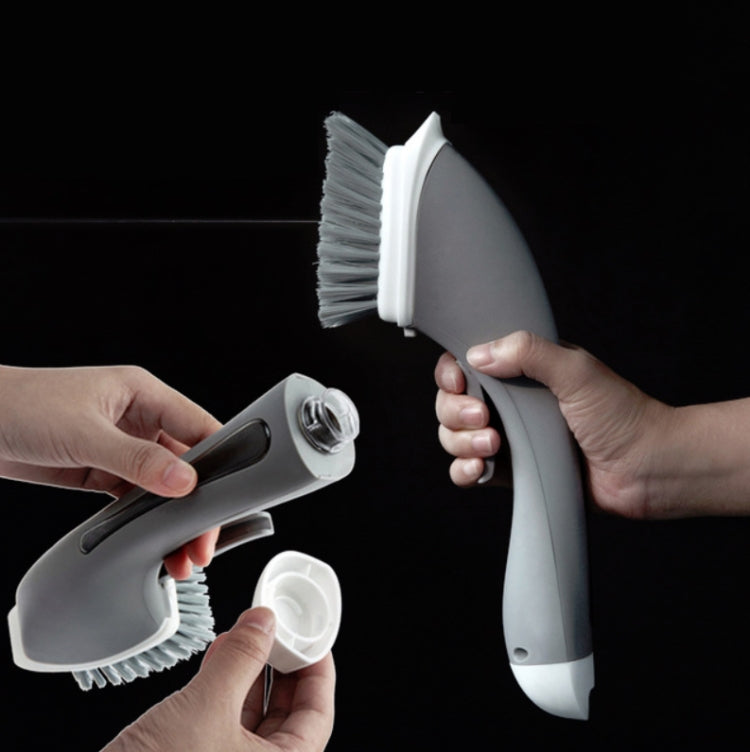 Long Handle Pot Brushes Automatically Add Dishwashing Detergent Tiles Water Spray Cleaning Brushes