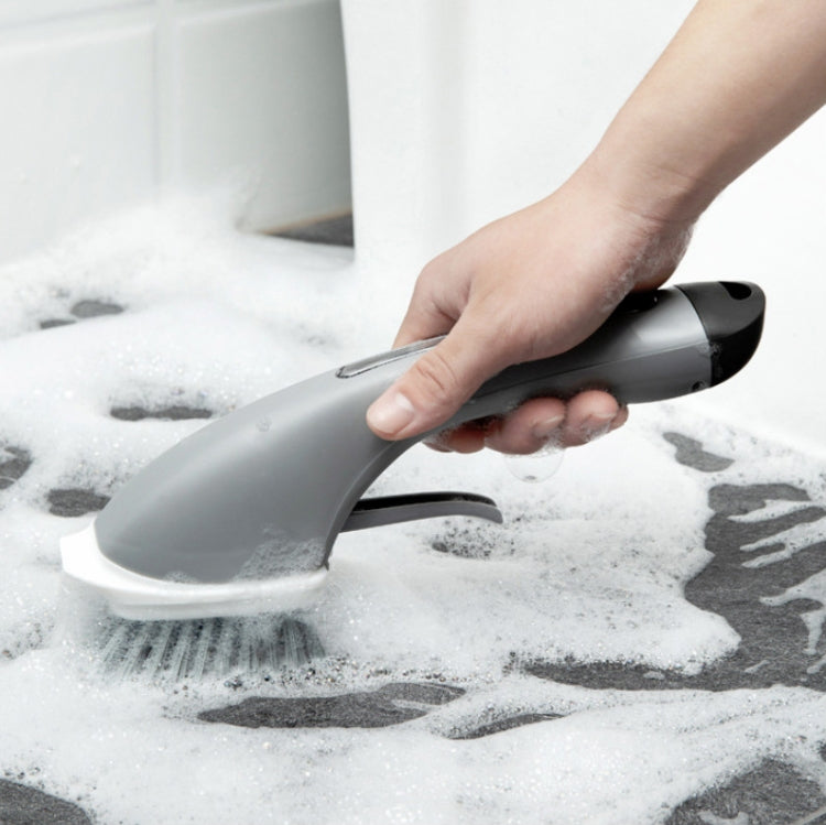Long Handle Pot Brushes Automatically Add Dishwashing Detergent Tiles Water Spray Cleaning Brushes
