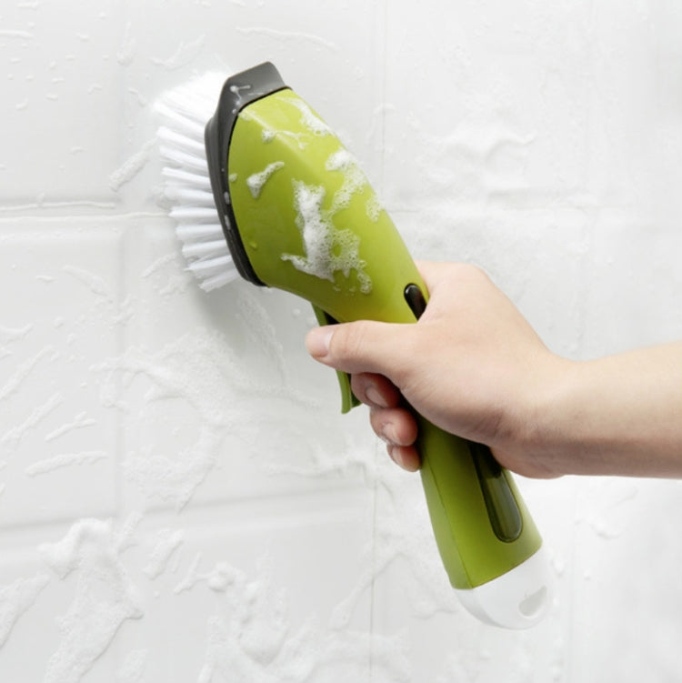 Long Handle Pot Brushes Automatically Add Dishwashing Detergent Tiles Water Spray Cleaning Brushes