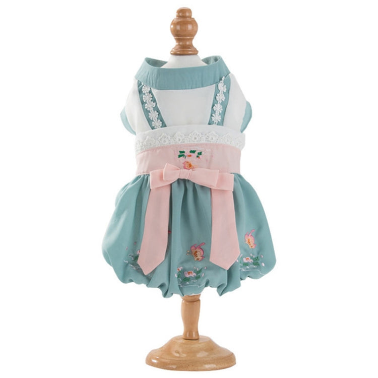 Summer Pet Hanfu Thin Breathable Small Dog and Cat Skirt, Size:L
