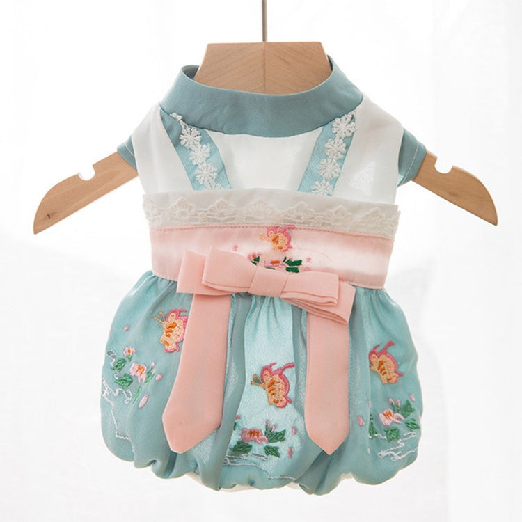 Summer Pet Hanfu Thin Breathable Small Dog and Cat Skirt, Size:L