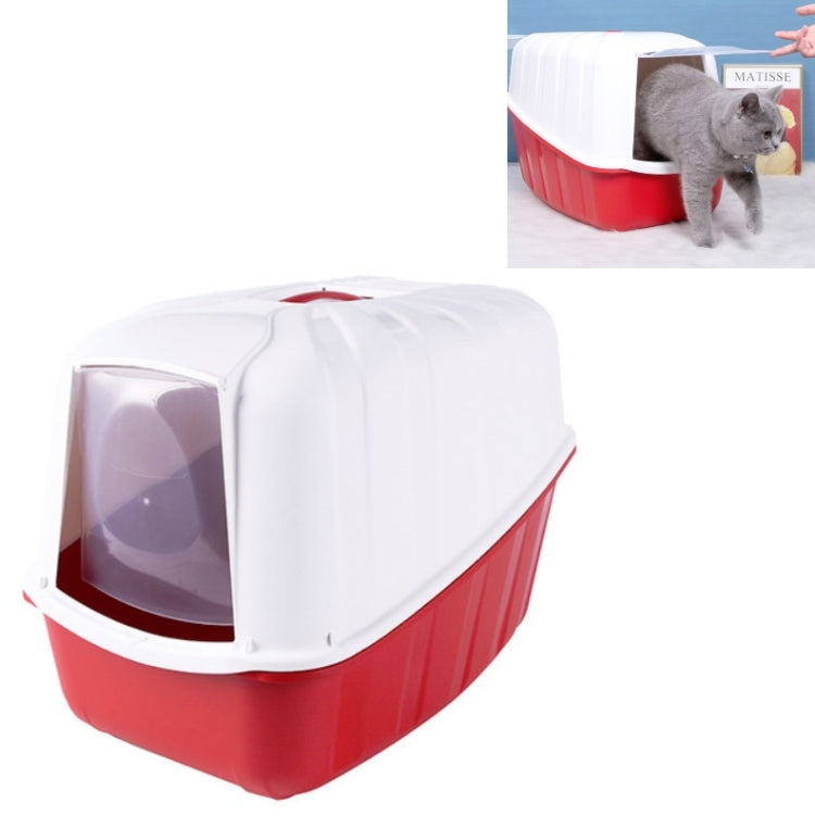 Cat Litter Box Fully Enclosed Anti-Splashing Cat Toilet Deodorant Pet Supplies