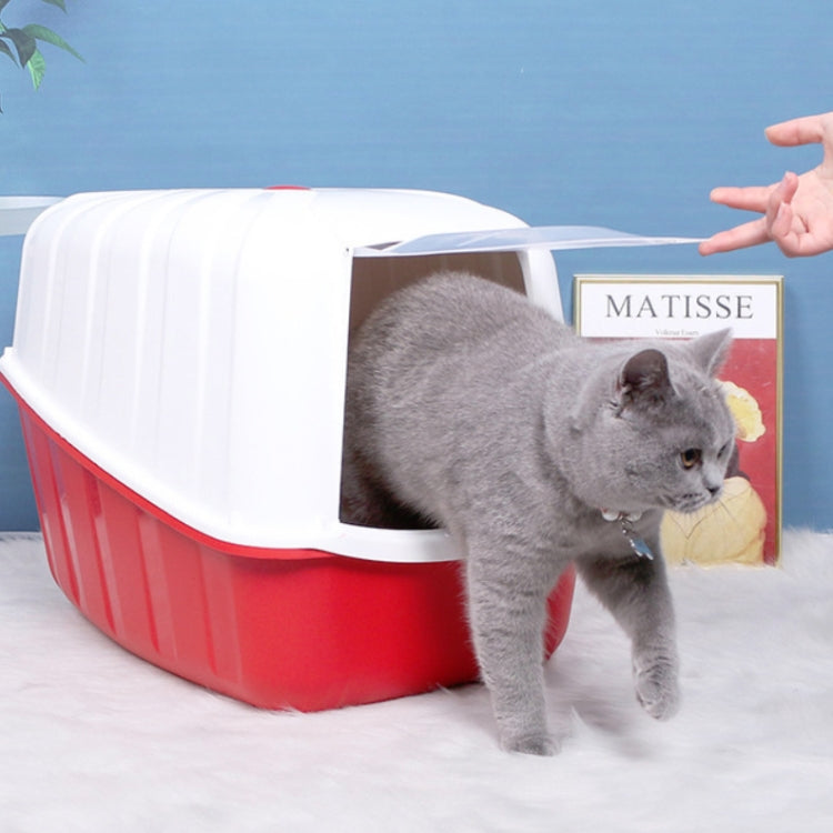 Cat Litter Box Fully Enclosed Anti-Splashing Cat Toilet Deodorant Pet Supplies