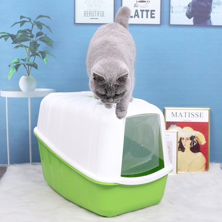 Cat Litter Box Fully Enclosed Anti-Splashing Cat Toilet Deodorant Pet Supplies