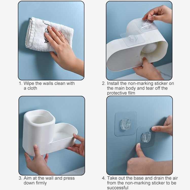 Household Punch-free Wall-hung Toilet Without Dead Corner Long Handle Toilet Brush