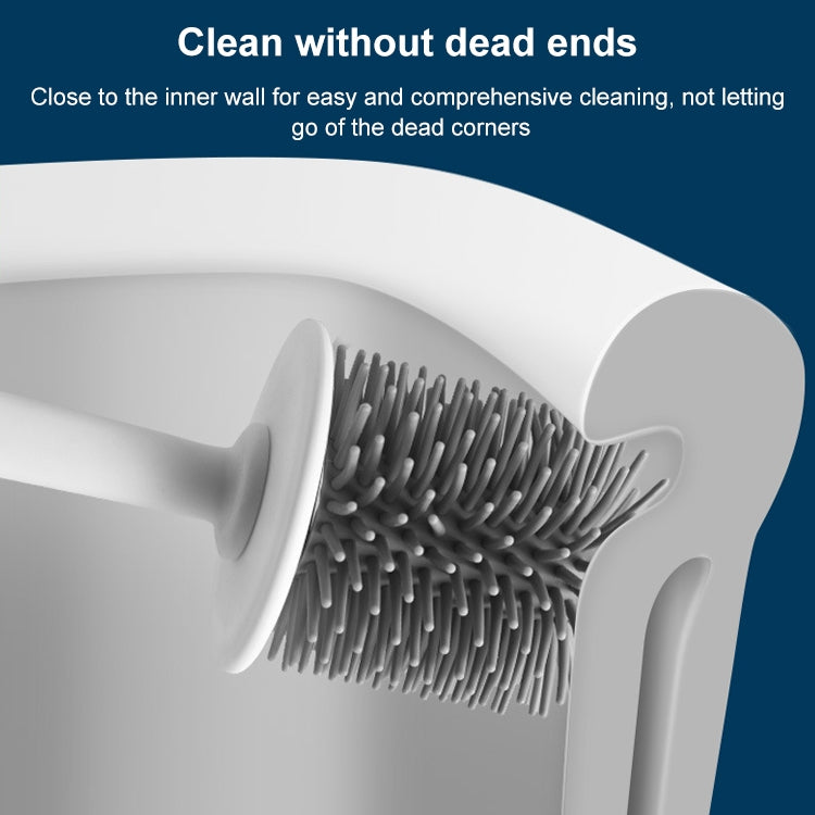 Household Punch-free Wall-hung Toilet Without Dead Corner Long Handle Toilet Brush
