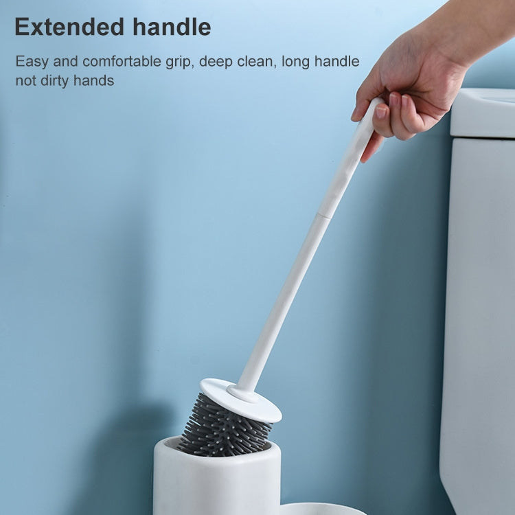 Household Punch-free Wall-hung Toilet Without Dead Corner Long Handle Toilet Brush