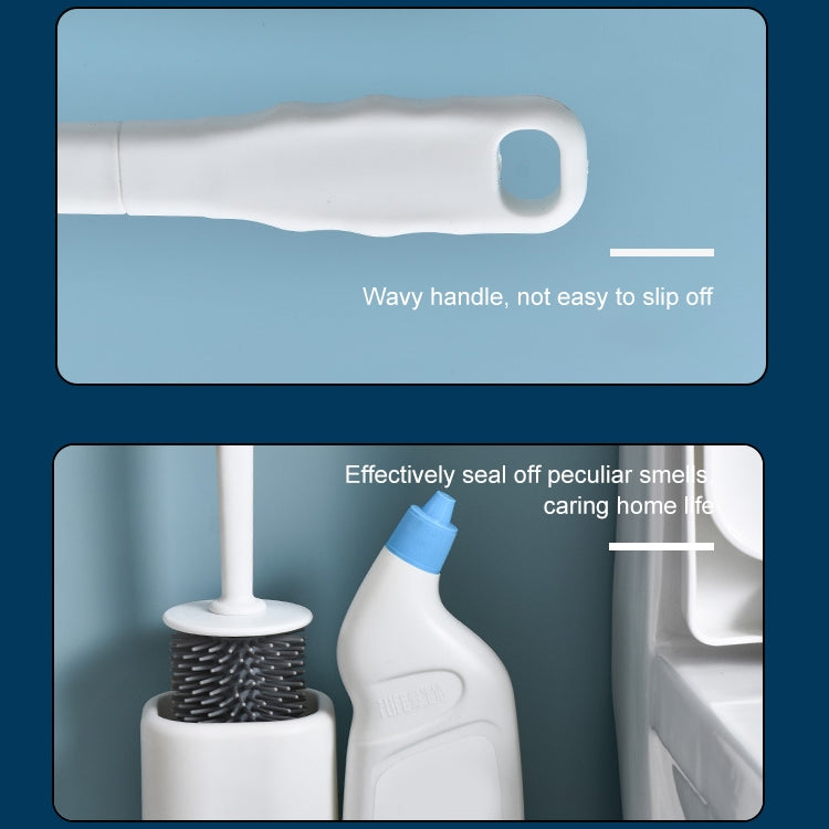 Household Punch-free Wall-hung Toilet Without Dead Corner Long Handle Toilet Brush