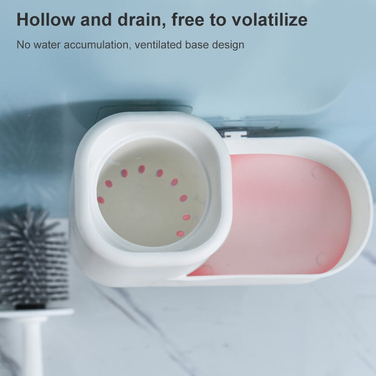 Household Punch-free Wall-hung Toilet Without Dead Corner Long Handle Toilet Brush